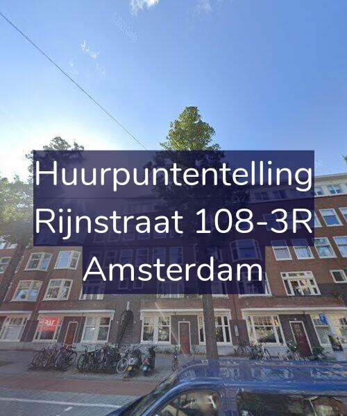 Foto gevel Huurpuntentelling voor Rijnstraat 108-3R, Amsterdam
