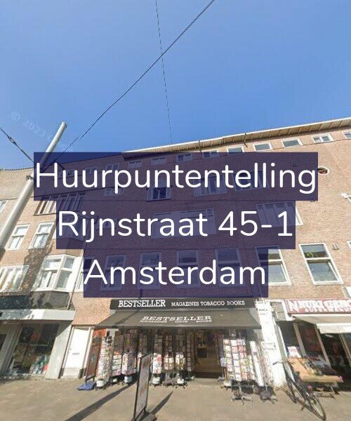 Foto gevel Huurpuntentelling voor Rijnstraat 45-1, Amsterdam
