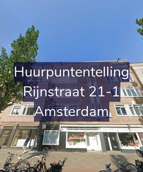 Foto gevel Huurpuntentelling voor Rijnstraat 21-1, Amsterdam