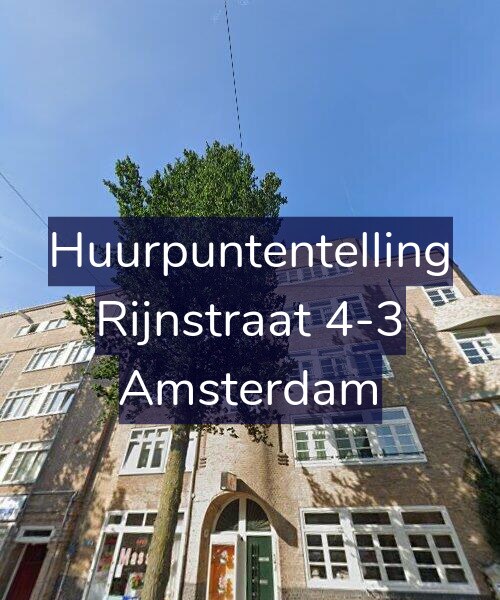 Foto gevel Huurpuntentelling voor Rijnstraat 4-3, Amsterdam