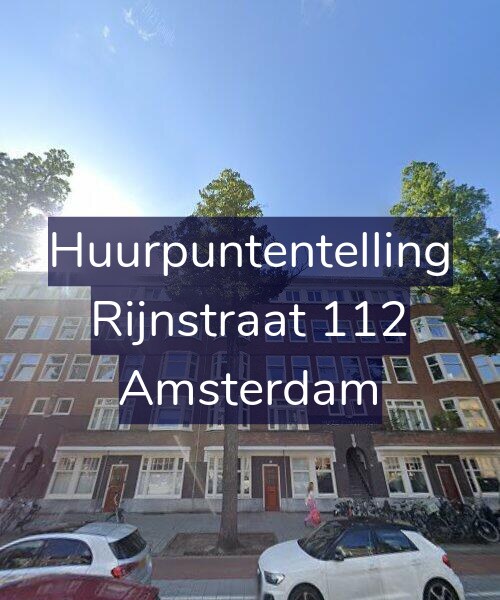 Foto gevel Huurpuntentelling voor Rijnstraat 112, Amsterdam