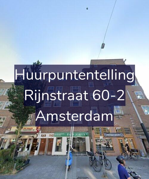 Foto gevel Huurpuntentelling voor Rijnstraat 60-2, Amsterdam