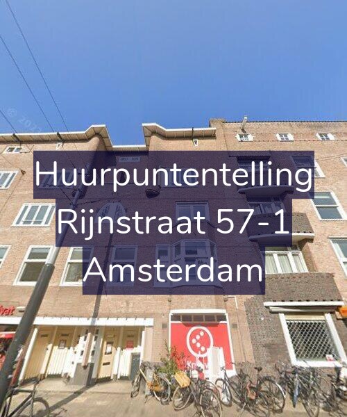 Foto gevel Huurpuntentelling voor Rijnstraat 57-1, Amsterdam