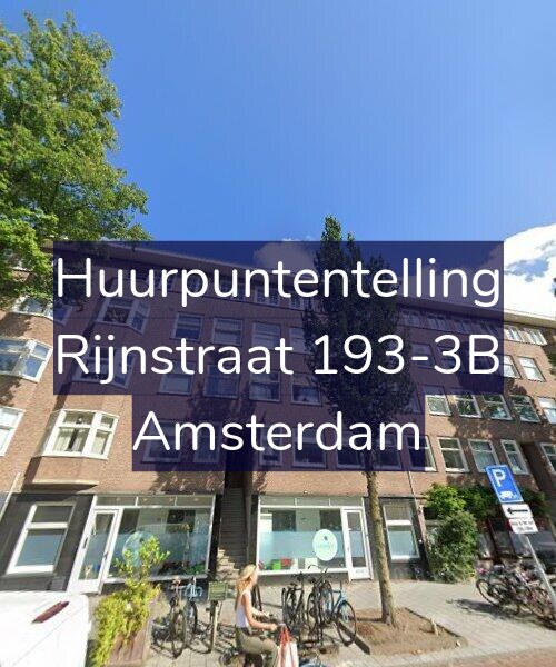 Foto gevel Huurpuntentelling voor Rijnstraat 193-3B, Amsterdam