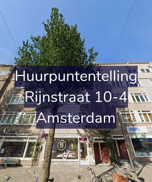 Foto gevel Huurpuntentelling voor Rijnstraat 10-4, Amsterdam
