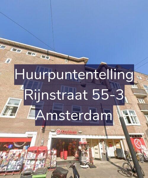 Foto gevel Huurpuntentelling voor Rijnstraat 55-3, Amsterdam