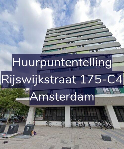 Foto gevel Huurpuntentelling voor Rijswijkstraat 175-C4, Amsterdam