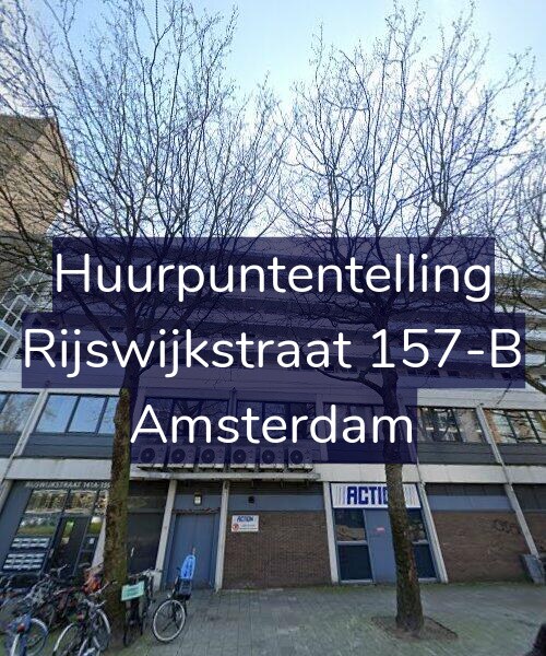 Foto gevel Huurpuntentelling voor Rijswijkstraat 157-B, Amsterdam