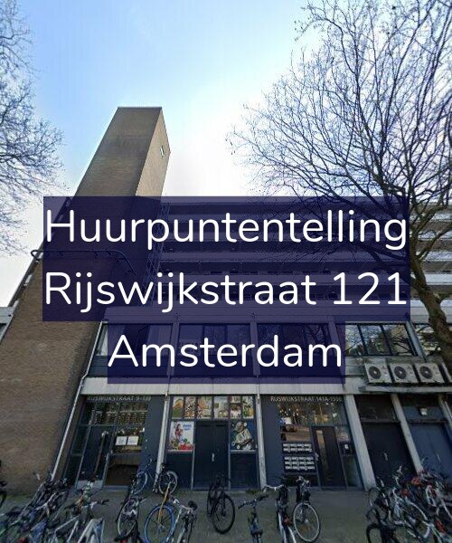 Foto gevel Huurpuntentelling voor Rijswijkstraat 121, Amsterdam