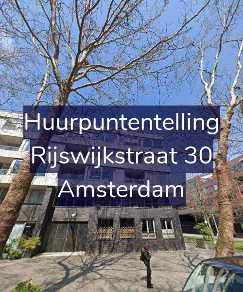 Foto gevel Huurpuntentelling voor Rijswijkstraat 30, Amsterdam