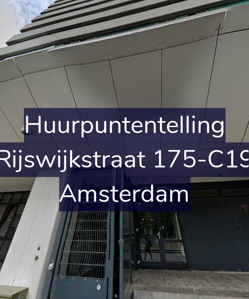 Foto gevel Huurpuntentelling voor Rijswijkstraat 175-C19, Amsterdam