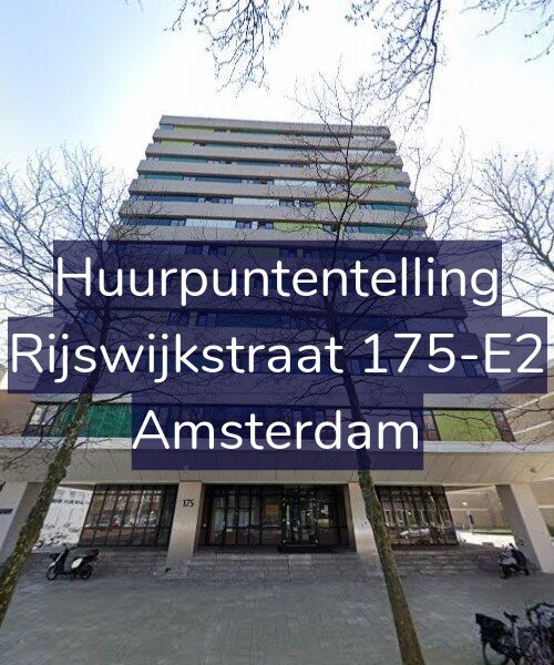 Foto gevel Huurpuntentelling voor Rijswijkstraat 175-E2, Amsterdam