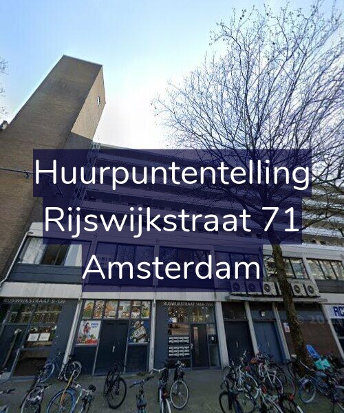 Foto gevel Huurpuntentelling voor Rijswijkstraat 71, Amsterdam