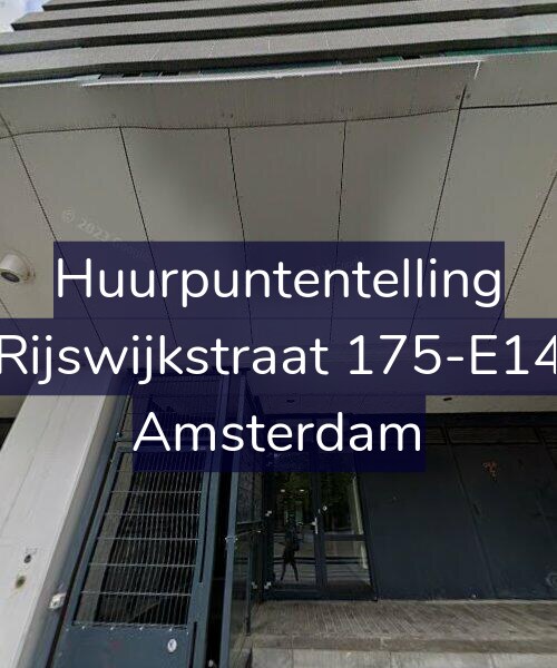 Foto gevel Huurpuntentelling voor Rijswijkstraat 175-E14, Amsterdam