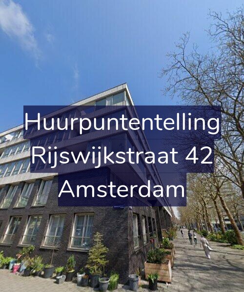 Foto gevel Huurpuntentelling voor Rijswijkstraat 42, Amsterdam
