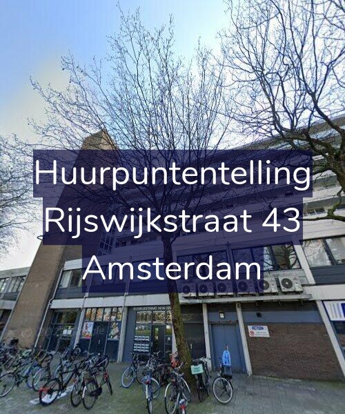 Foto gevel Huurpuntentelling voor Rijswijkstraat 43, Amsterdam