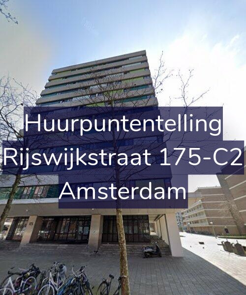 Foto gevel Huurpuntentelling voor Rijswijkstraat 175-C2, Amsterdam