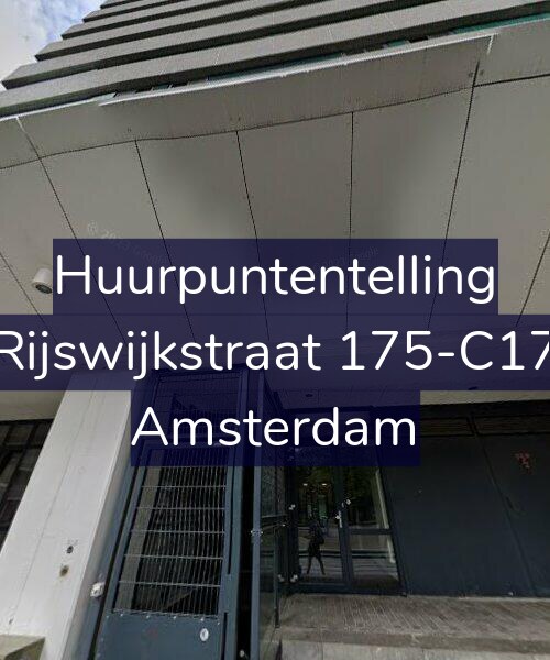 Foto gevel Huurpuntentelling voor Rijswijkstraat 175-C17, Amsterdam