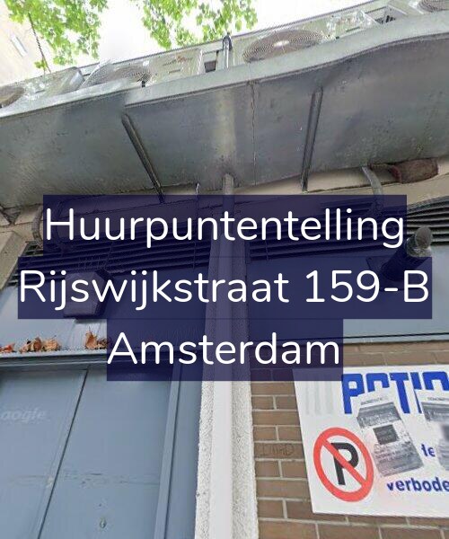 Foto gevel Huurpuntentelling voor Rijswijkstraat 159-B, Amsterdam