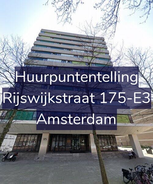 Foto gevel Huurpuntentelling voor Rijswijkstraat 175-E3, Amsterdam