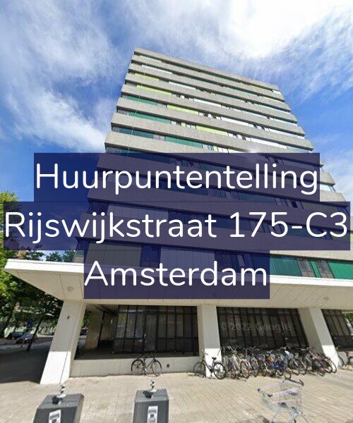 Foto gevel Huurpuntentelling voor Rijswijkstraat 175-C3, Amsterdam
