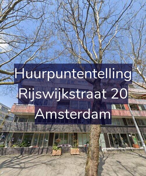 Foto gevel Huurpuntentelling voor Rijswijkstraat 20, Amsterdam