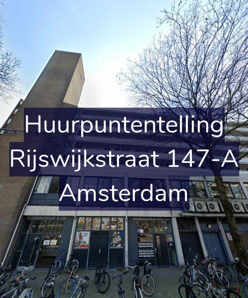 Foto gevel Huurpuntentelling voor Rijswijkstraat 147-A, Amsterdam