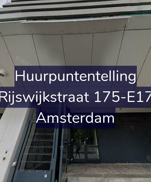 Foto gevel Huurpuntentelling voor Rijswijkstraat 175-E17, Amsterdam