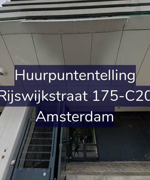 Foto gevel Huurpuntentelling voor Rijswijkstraat 175-C20, Amsterdam