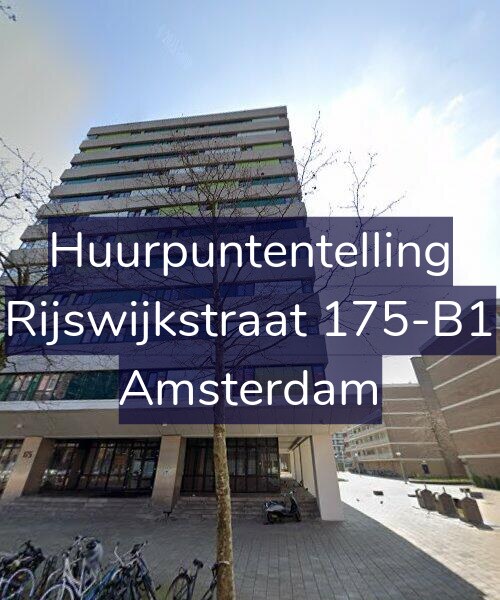 Foto gevel Huurpuntentelling voor Rijswijkstraat 175-B1, Amsterdam