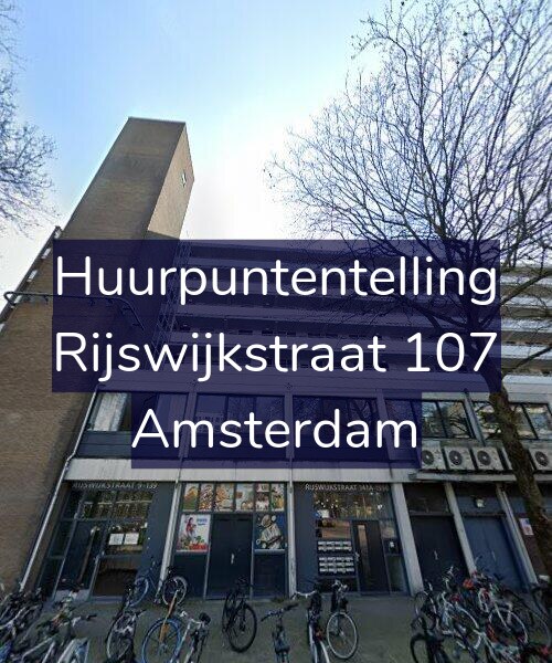 Foto gevel Huurpuntentelling voor Rijswijkstraat 107, Amsterdam
