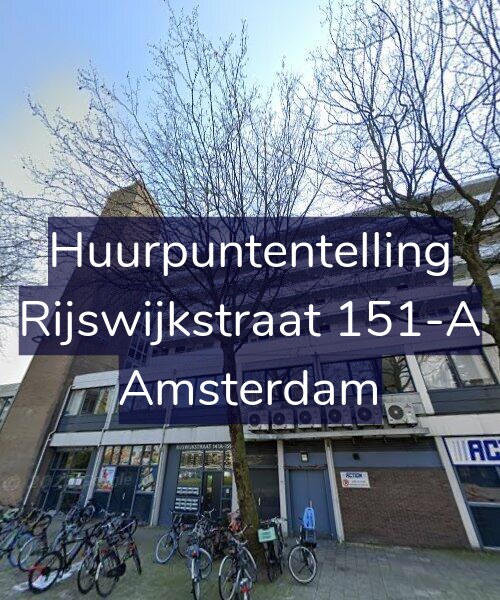 Foto gevel Huurpuntentelling voor Rijswijkstraat 151-A, Amsterdam