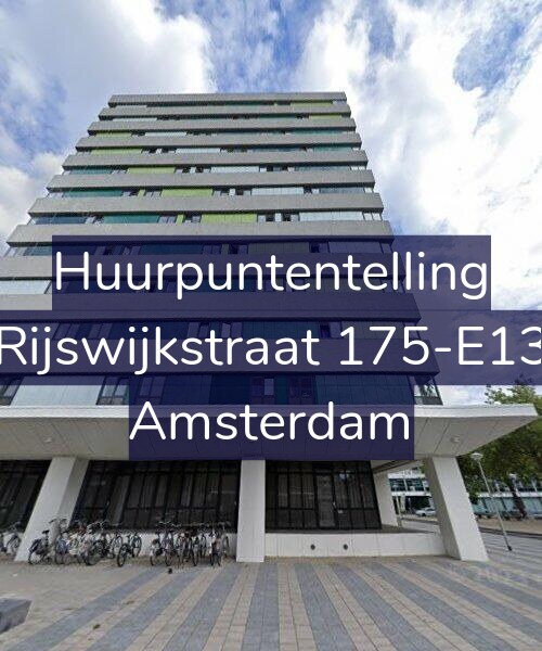 Foto gevel Huurpuntentelling voor Rijswijkstraat 175-E13, Amsterdam