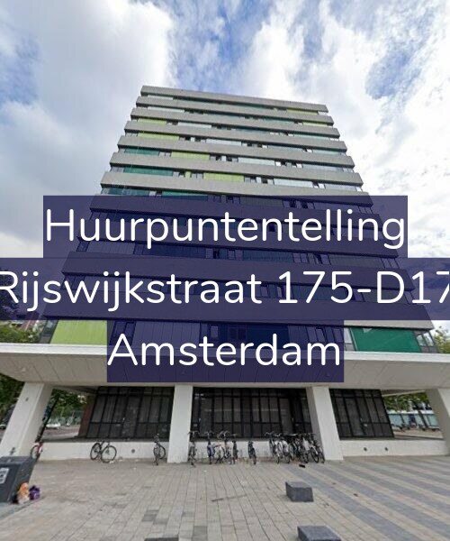 Foto gevel Huurpuntentelling voor Rijswijkstraat 175-D17, Amsterdam