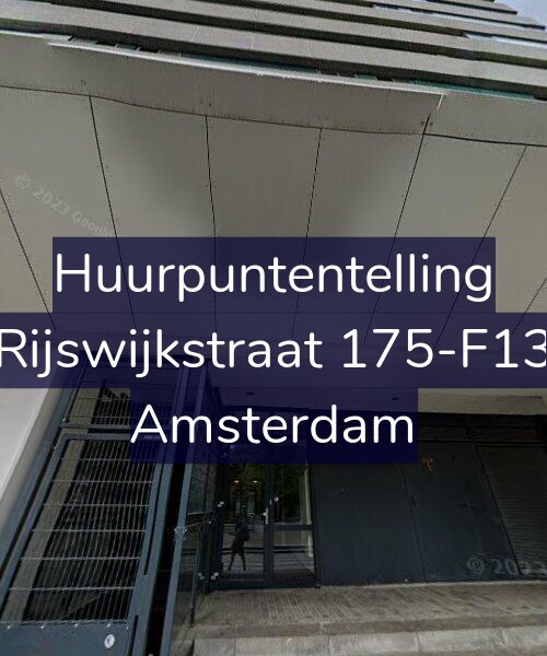 Foto gevel Huurpuntentelling voor Rijswijkstraat 175-F13, Amsterdam