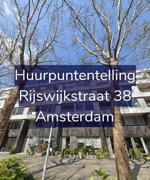Foto gevel Huurpuntentelling voor Rijswijkstraat 38, Amsterdam