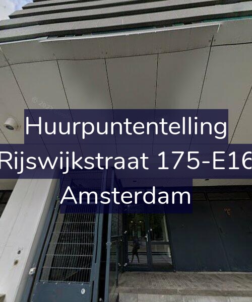 Foto gevel Huurpuntentelling voor Rijswijkstraat 175-E16, Amsterdam