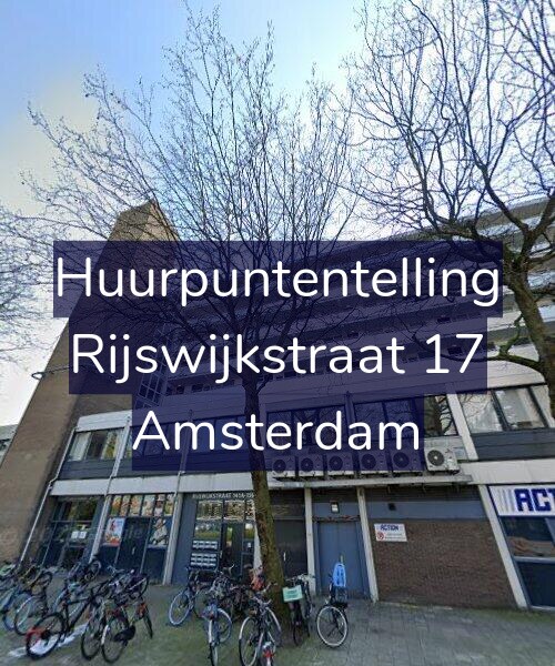 Foto gevel Huurpuntentelling voor Rijswijkstraat 17, Amsterdam
