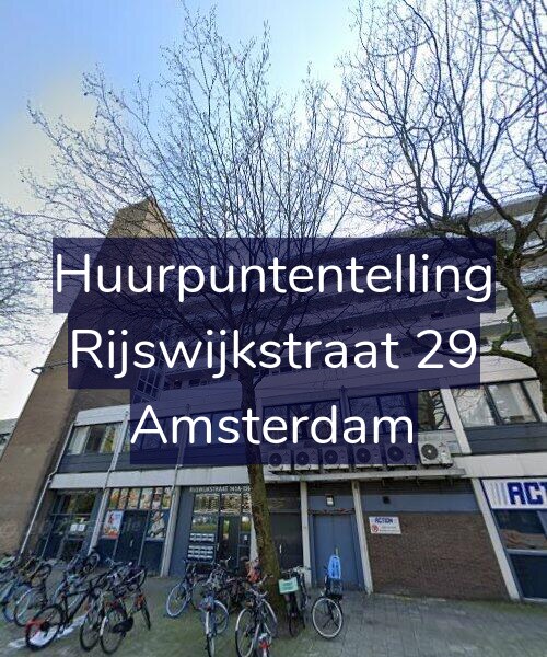 Foto gevel Huurpuntentelling voor Rijswijkstraat 29, Amsterdam