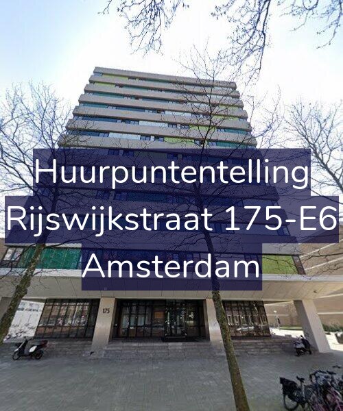Foto gevel Huurpuntentelling voor Rijswijkstraat 175-E6, Amsterdam