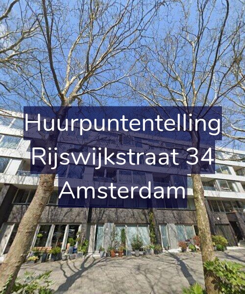 Foto gevel Huurpuntentelling voor Rijswijkstraat 34, Amsterdam