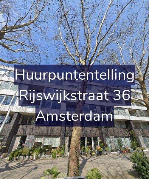 Foto gevel Huurpuntentelling voor Rijswijkstraat 36, Amsterdam