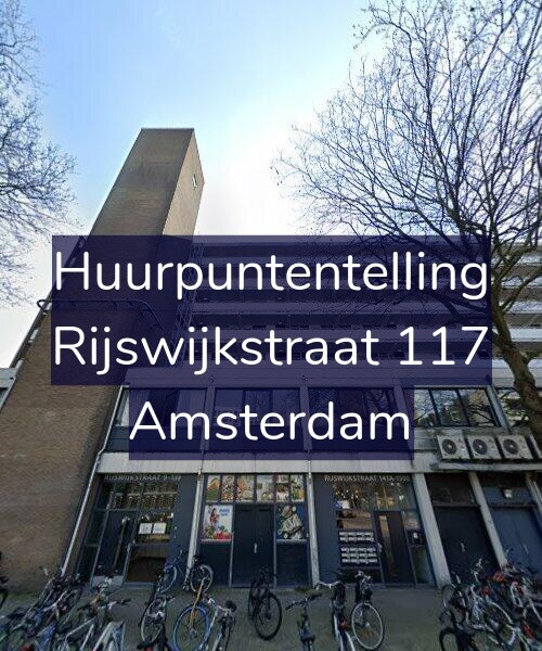 Foto gevel Huurpuntentelling voor Rijswijkstraat 117, Amsterdam