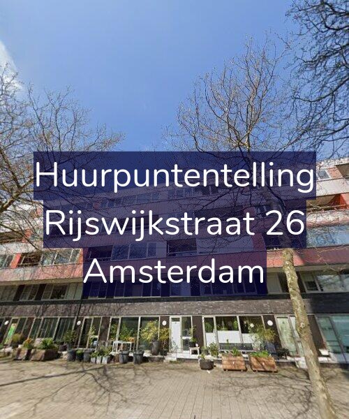 Foto gevel Huurpuntentelling voor Rijswijkstraat 26, Amsterdam