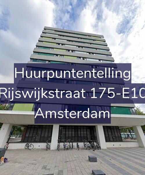 Foto gevel Huurpuntentelling voor Rijswijkstraat 175-E10, Amsterdam