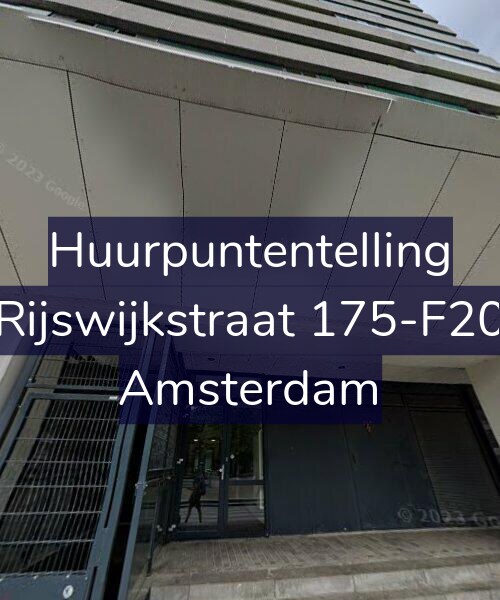 Foto gevel Huurpuntentelling voor Rijswijkstraat 175-F20, Amsterdam