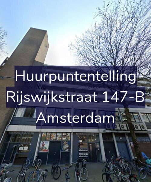 Foto gevel Huurpuntentelling voor Rijswijkstraat 147-B, Amsterdam