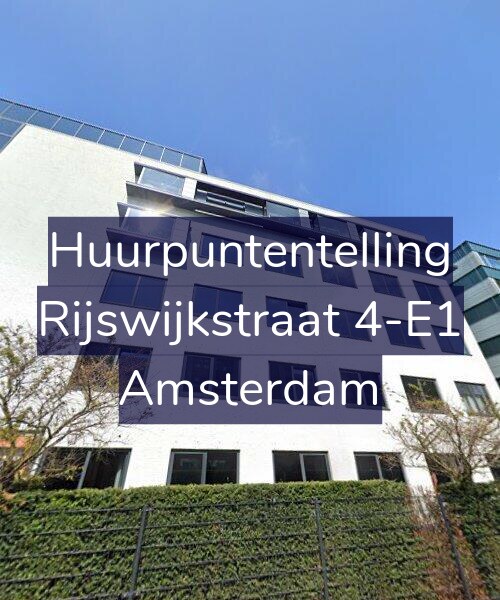 Foto gevel Huurpuntentelling voor Rijswijkstraat 4-E1, Amsterdam