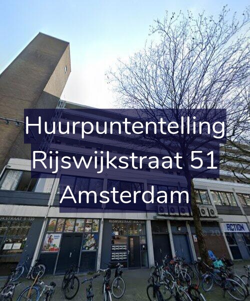 Foto gevel Huurpuntentelling voor Rijswijkstraat 51, Amsterdam