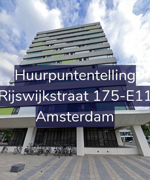 Foto gevel Huurpuntentelling voor Rijswijkstraat 175-E11, Amsterdam
